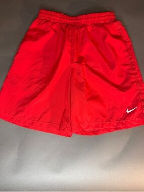 Nike Boys Dri-FIT Red Athletic Training Shorts - Size Large (L)